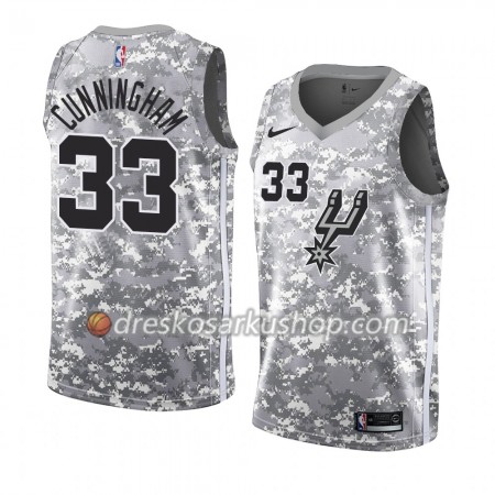 Muški NBA Dres San Antonio Spurs Dante Cunningham 33 Nike 2018-19 Siva Swingman